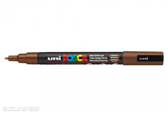 Marqueur Posca pointe conique trait fin Marron
